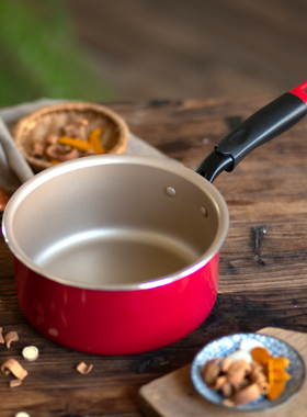 出日本18cm汤锅奶锅不粘锅宝宝辅食/22cm汤锅煎炒锅一人食多功能