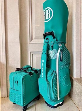 韩国潮牌RainMaker高尔夫支架包 拉杆衣物包组合套装 防水材质