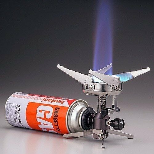 日本原装进口岩谷防风便携炉头CB-JCB自带点火户外登山露营带收纳