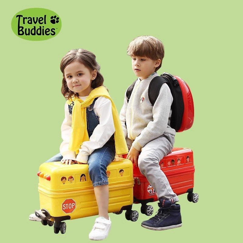 travelbuddies儿童拉杆箱可坐骑