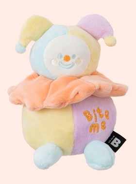 【现货】韩国正品biteme宠物狗狗可爱毛绒小丑响纸毛绒发声玩具