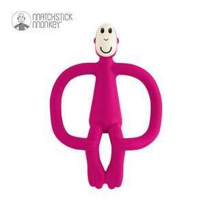 火柴猴子婴儿牙胶磨牙棒牙咬胶宝宝硅胶咬咬胶玩具可水煮