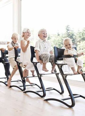 现货 欧洲leander High Chair婴儿儿童实木高脚餐椅 成长型