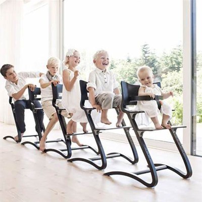 现货 欧洲leander High Chair婴儿儿童实木高脚餐椅 成长型