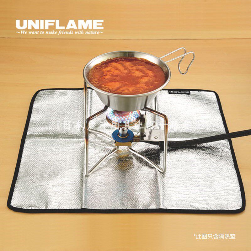 日本UNIFLAME隔热垫炉头隔热铝垫