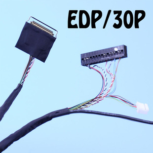 液晶屏EDP屏线RTD2556杜邦/6P背光 驱动板I-PEX20453-30P 2 Lanes