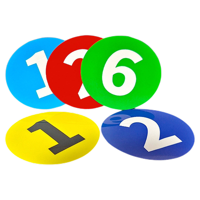 数字贴纸号码牌编号PVC胶片贴号牌背胶自粘墙贴放水 数字标牌小号数字贴设备机床餐桌圆形牌序编号牌定制定做