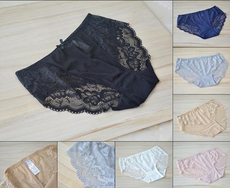 性感中腰大码无痕包臀女士三角裤