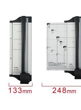 日本CARL裁纸器DC-2000N A4手动型相片照片切割器单次可裁10张