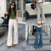 喇叭裤 新款 子D6999 女高腰显瘦百搭2026春季 柔柔家实拍弹力牛仔裤