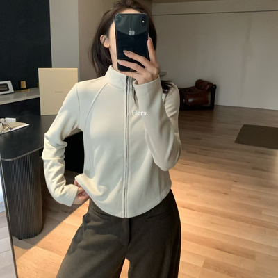 【Hers】柔柔家加厚立领卫衣外套