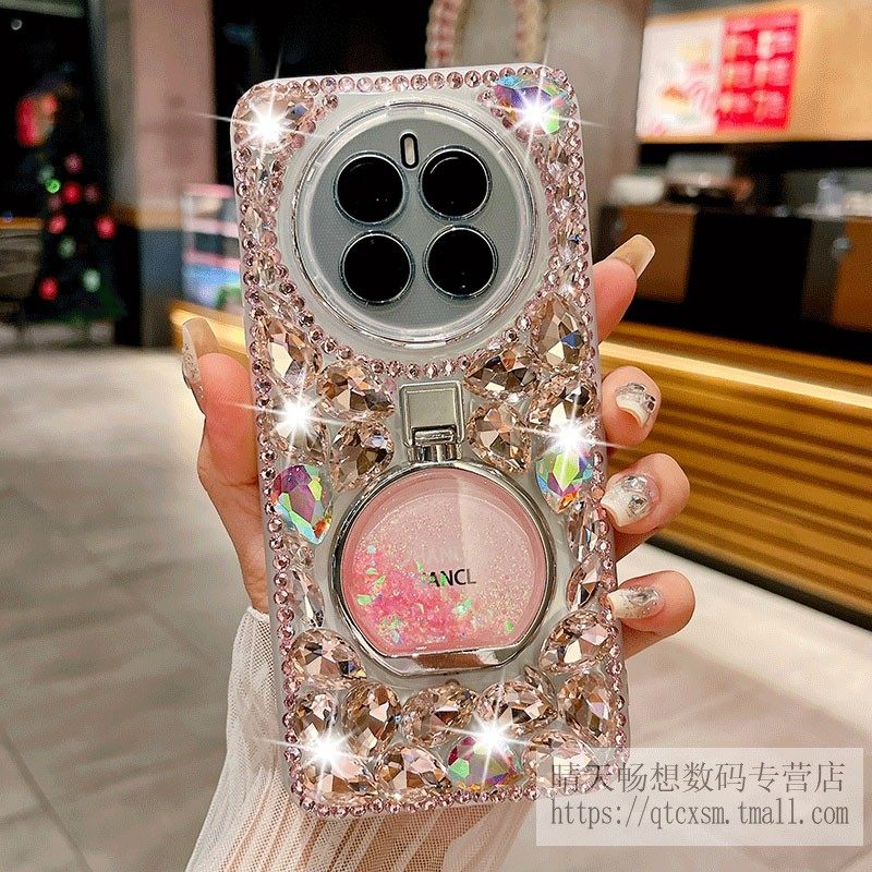适用于荣耀magic8手机壳新款honormagic7pro硅胶软壳全包镜头防摔带挂绳镶钻magic7时尚奢华网红高级感潮女