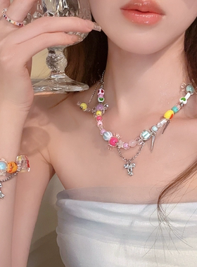 糖果乐圆项链女夏小众设计感甜美