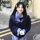 冬季 JEEP SPIRIT羽绒棉服女款 小个子拼色外套初中学生加厚羽绒服