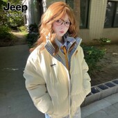 冬季 JEEP SPIRT羽绒棉服女款 超好看羽绒服初高中学生加厚保暖外套