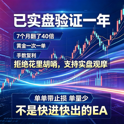 新版EA量化策略MT4MT5外汇黄金量化AI量化稳定挂机可试用实盘观摩