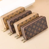 Длинный бумажник, модный вместительный и большой кошелек с молнией, сумка через плечо, городской стиль