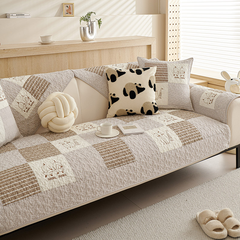寒号鸟纯棉防滑简约现代沙发手工