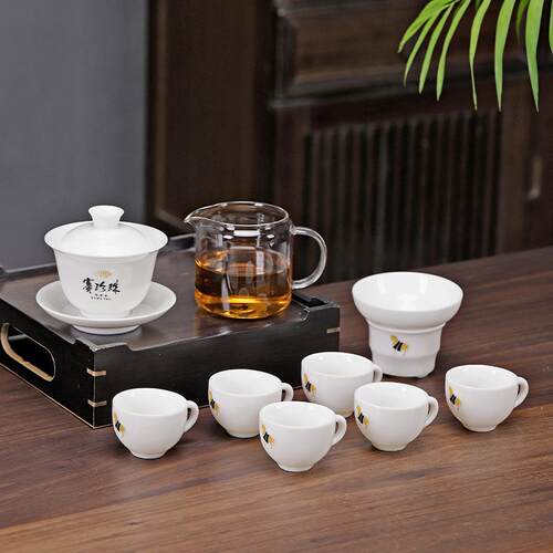 八马茶业 TZC164 赛珍珠茶具套组(160ml盖碗)-标准