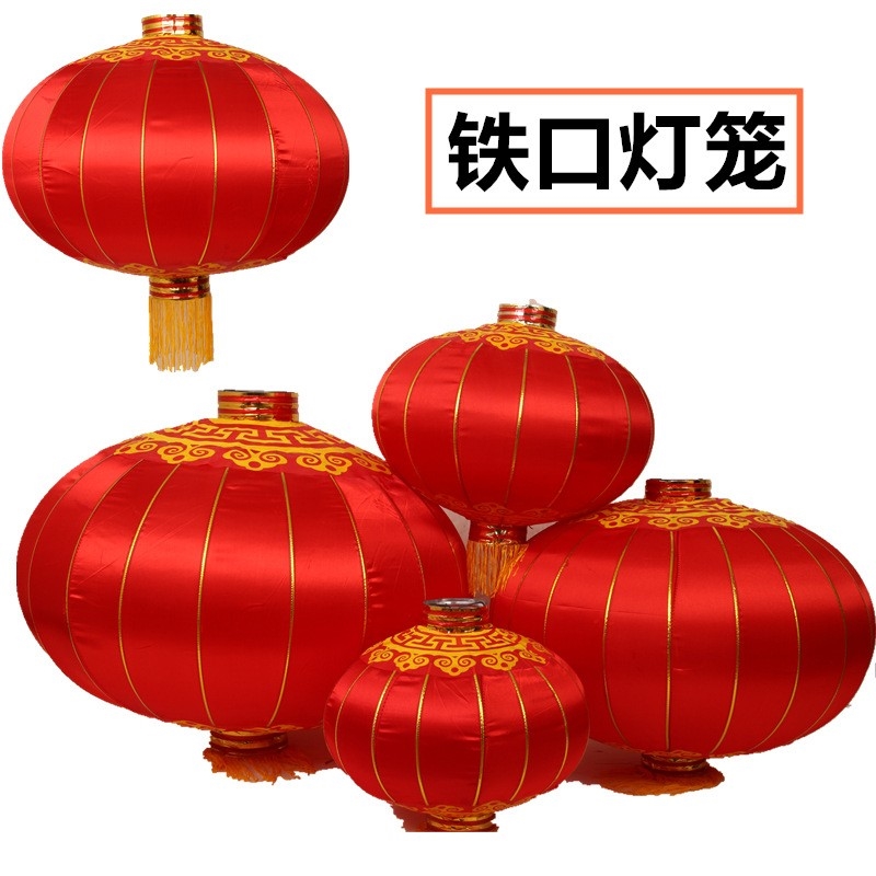 舞蹈幼儿园福字节日植绒小灯笼