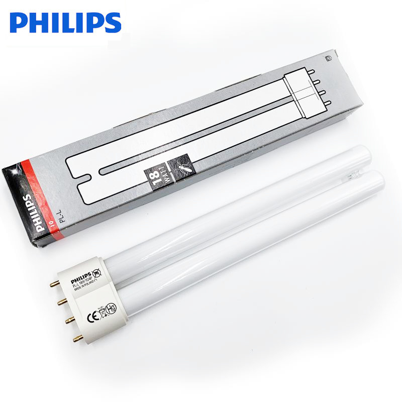 飞利浦PL-S 9W11W2P 18W36W/10 36W/UVA 4P晒版UV无影胶固化灯管