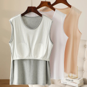 薄款 内衣夏季 老太太外穿吊带 中老年汗衫 老人背心女士纯棉妈妈大码