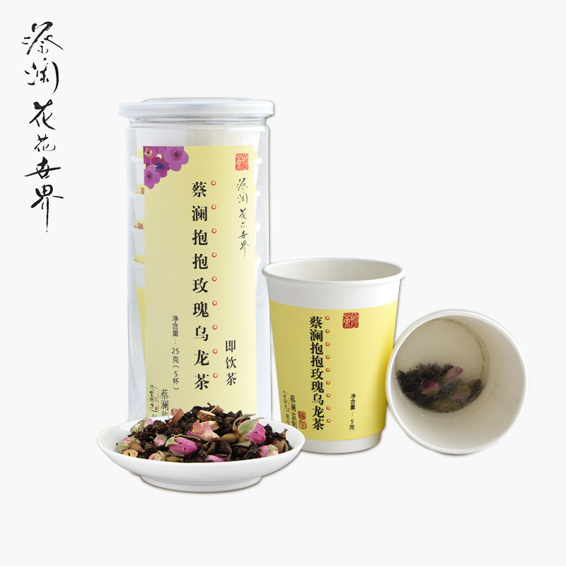 蔡澜监制抱抱玫瑰人参乌龙茶 浓香型即饮茶 5g*5杯便携旅行装杯茶在类目 茶, 乌龙茶（新）, 黑乌龙中 - 来自Buy2taobao.com提供专业的淘宝代购服务