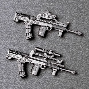 国产积木人仔武器现代军事枪片95式步枪长弓ACP儿童玩具拼装盲盒