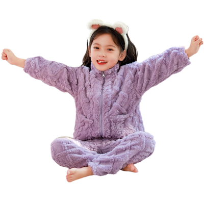 儿童睡衣法兰绒加厚秋冬季家居服