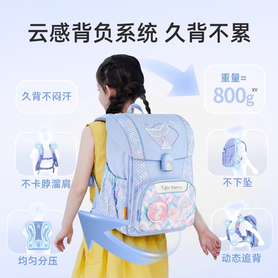 Tiger Family飞跃系列Pro2S半定型磁扣款儿童护脊书包21L