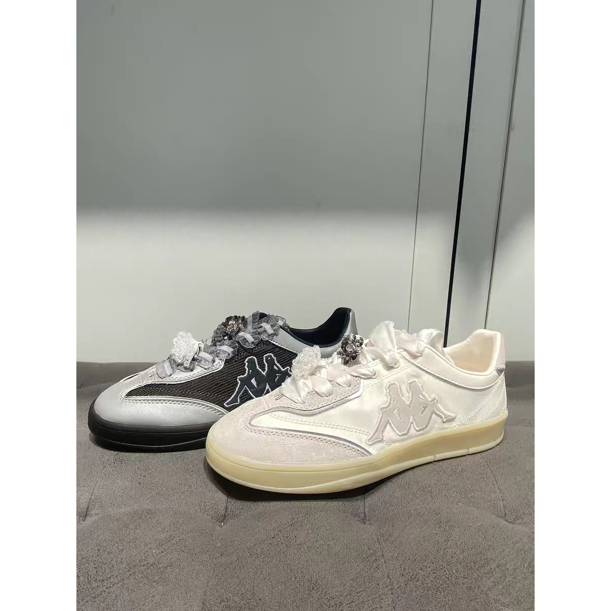 卡帕背靠背Kappa2025新款女子运动休闲鞋板鞋K0FX5CC70W