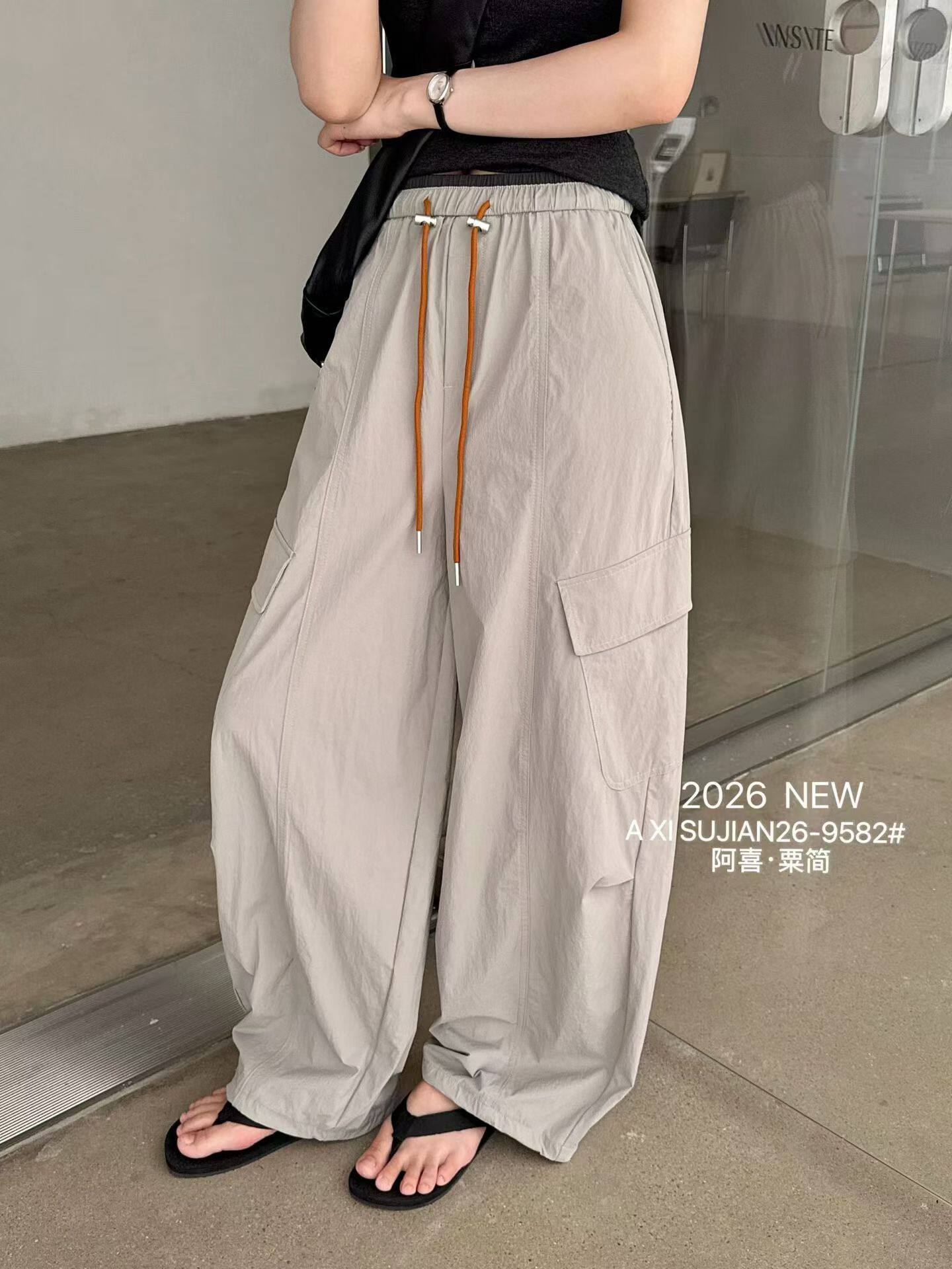 2026春夏新款韩版宽松显瘦洋气百搭减龄工装裤女