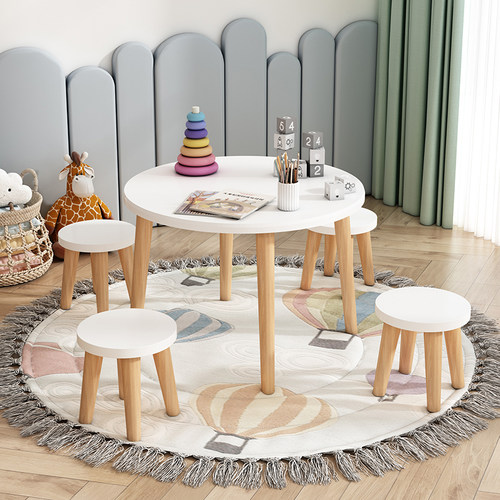 桌椅组合学习桌乐思家实木儿童