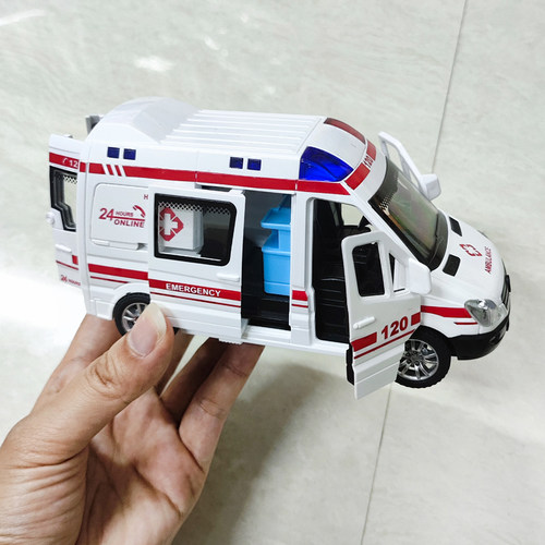 救护车男女惯性灯光声音