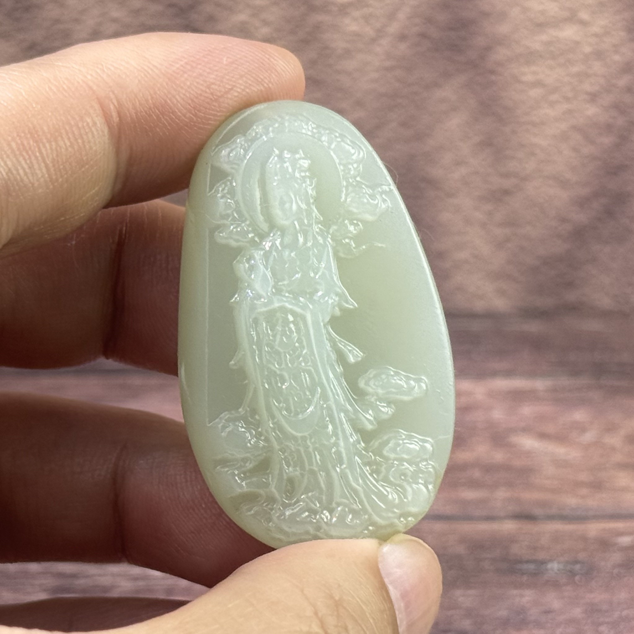 【保证真品】天然新疆和田玉籽料碧玉