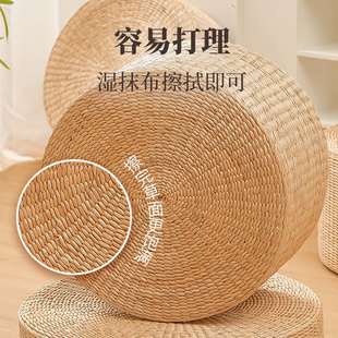 草编蒲团坐垫草席家用地上日式榻榻米阳台飘窗蒲草垫子艾灸坐墩