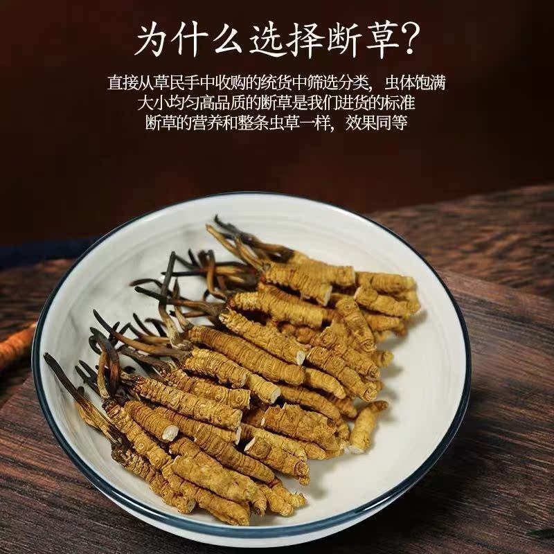 【 特惠2克断虫草】 冬虫夏草官方旗舰店非西藏那曲野生正品干货