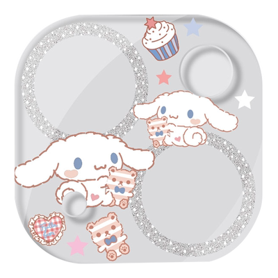 适用苹果闪粉卡通镜头膜