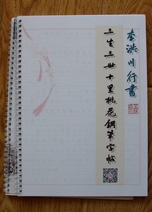三生三世十里桃花李洪川钢笔行书字帖成人学生公务员硬笔练字定制
