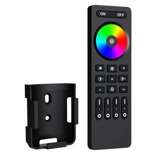RC03RFB黑 2.4G四区分组RGB系列遥控器 RGB/RGBW/RGBCW控制器可用