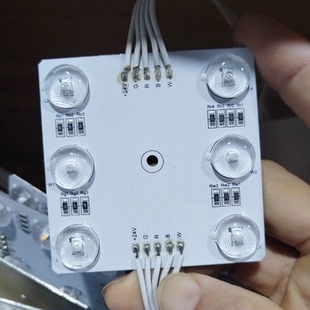 6000k软膜灯箱灯板 4000k RGBW6灯漫反射区块灯24v 色温2700k