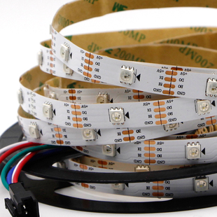 WS2813全彩幻彩 5050 RGB WS2812B升级版内置驱动5V 断点续传灯带