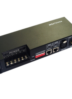 厂家直销 led控制器 DMX512 27ch 解码器WS27CH3A DC12V-24V 81A