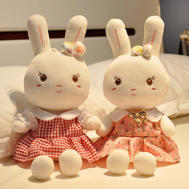 兔子玩偶可爱女孩玩具小号布偶兔兔陪睡觉毛绒抱睡娃娃小白兔公仔