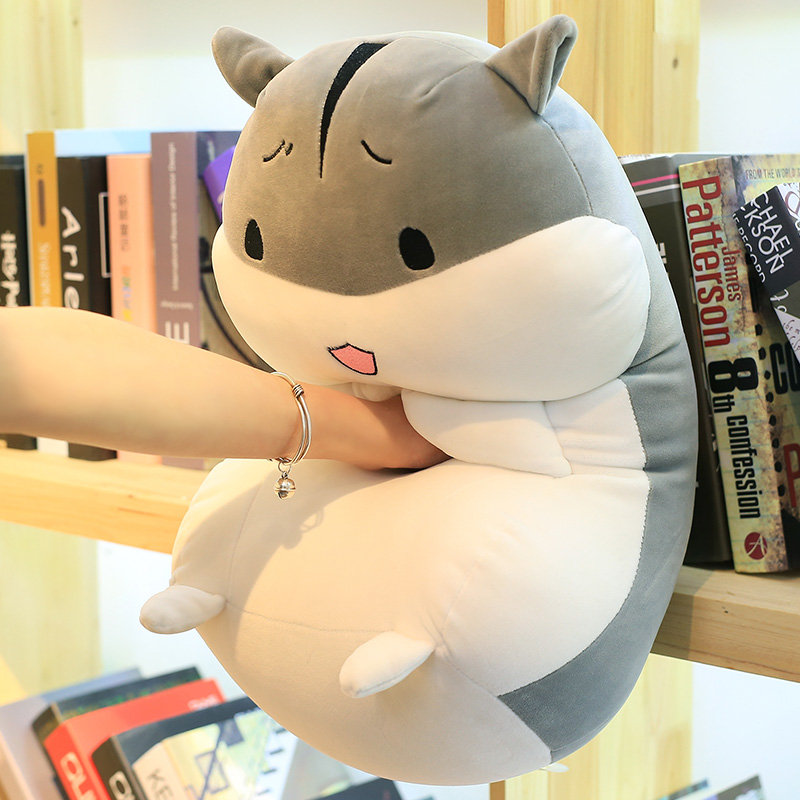 软体布娃娃仓鼠公仔毛绒玩具女生抱着睡觉的抱枕可爱超萌玩偶枕头