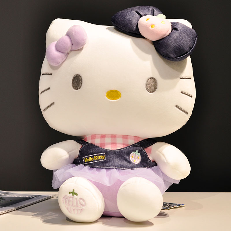 hellokitty猫咪玩偶毛绒玩具哈喽KT猫公仔凯蒂猫女孩生日礼物娃娃