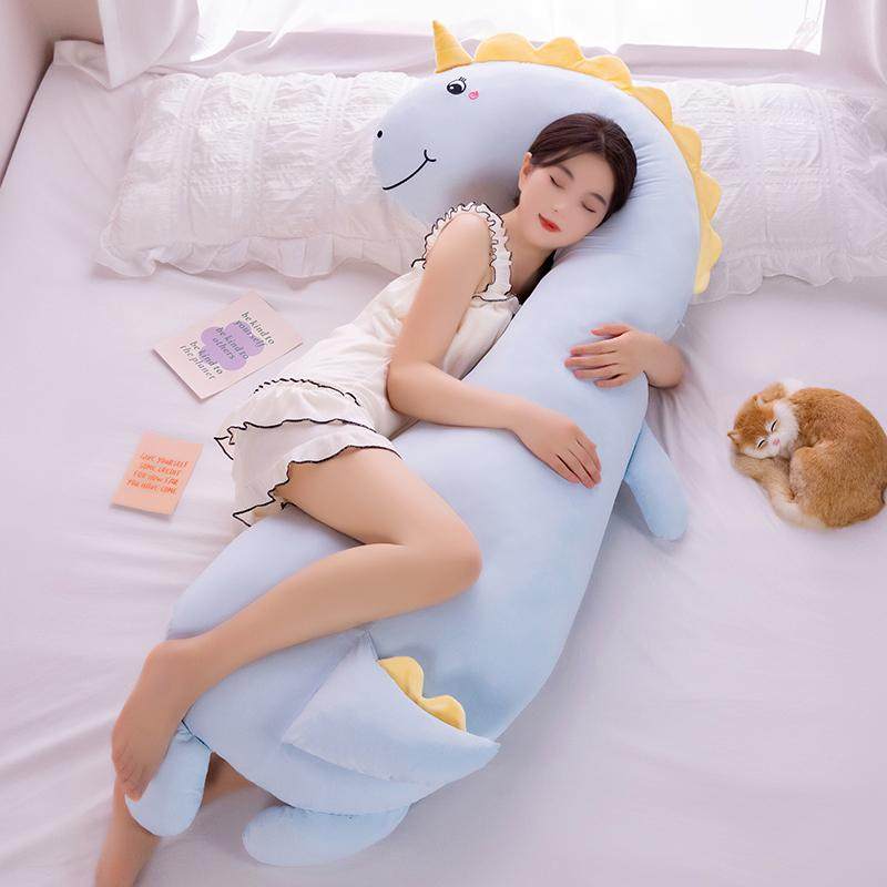 可爱大恐龙抱枕女生睡觉专用长条夹腿毛绒玩具床上大人拆洗布娃娃,玩具/童车/益智/积木/模型,毛绒/玩偶/公仔/布艺类玩具,淘宝优惠券,粉丝福利购,淘宝优惠卷