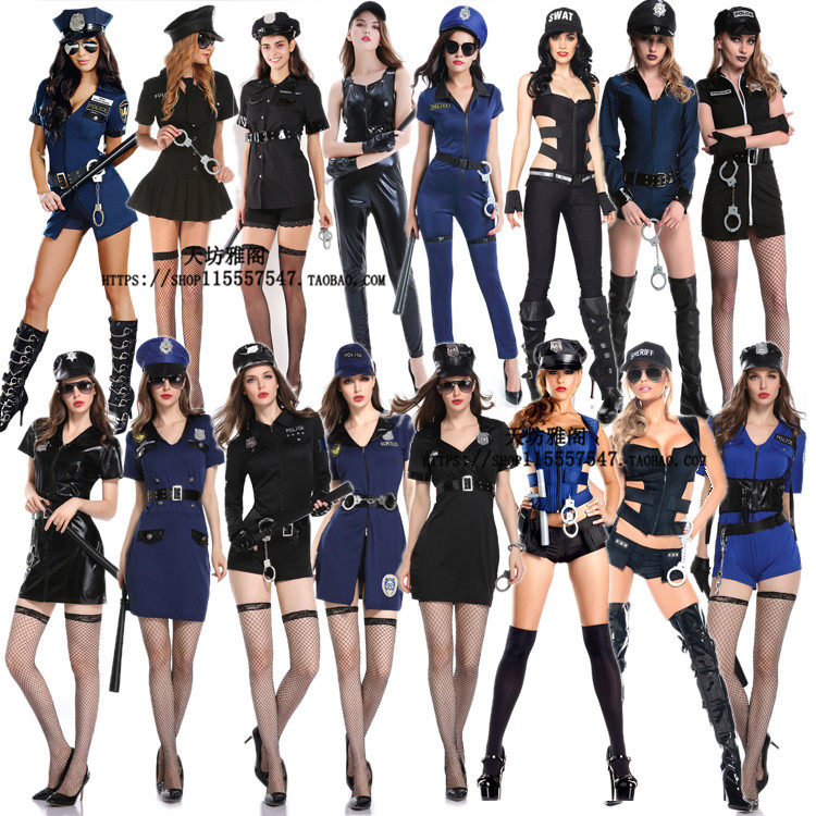 万圣节cosplay警察成人女警察角色扮演制服诱惑酒吧夜店演出服