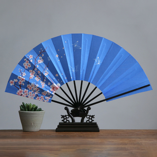 cosplay寄明月女团党妹同K耐磨古风十骨舞蹈绢布可转扇子定制折扇
