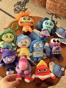 头脑特工队周边包包挂件毛绒公仔玩偶钥匙扣汽车挂件礼物 正版